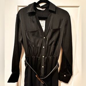 NWT Zara belted midi dress Sz Small